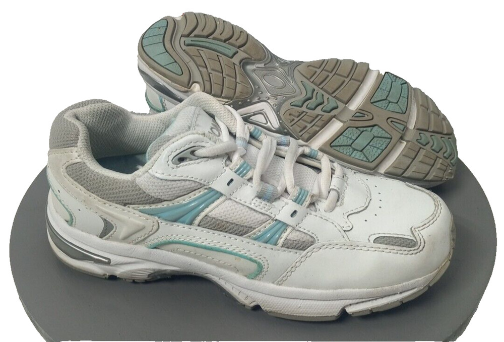 Vionic Walker Walking Shoes White/Blue Sneaker Athletic Womens Sz 6.5
